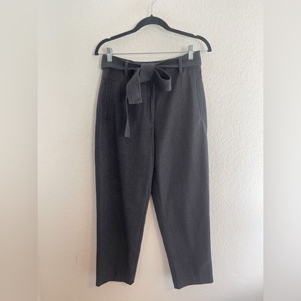 Wilfred Jallade tie front wool Pants in dark charcoal Grey 6 - Picture 2 of 6